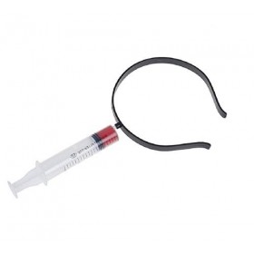 Matissa Serre-tête effrayant en plastique pour Halloween - Couteau de saignement à travers la tête - Ciseaux - Accessoire de 