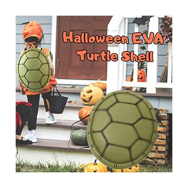 ?? Costume de carapace de tortue, sac à dos de cosplay carapace de tortue EVA jeu de rôle Halloween accessoire Costume Cospla