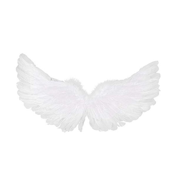 iiniim Ailes dAnge Oiseau Diable Adulte Enfant Déguisement Ange Accessoires Fille Homme Ailes de Fée Démon en Plumes Noir Po