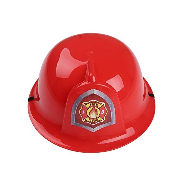YiZYiF Enfant Casque Pompier Police Ingénieur Chapeau de Déguisement Carnaval Jeu de Rôle Accessoire Costume Performance Fête