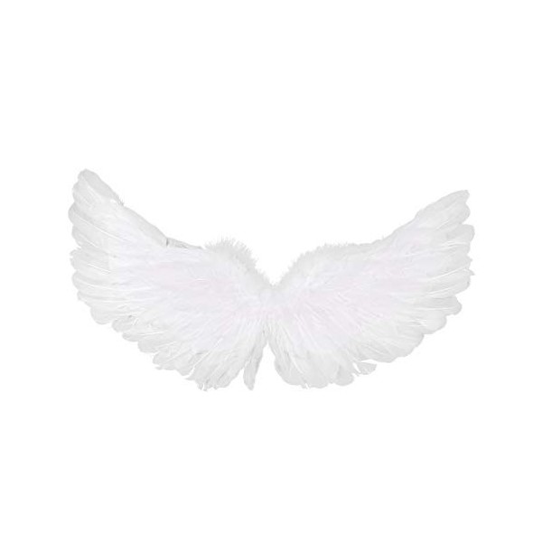 Alvivi Ailes dAnge Blanc Diable Adulte Enfant Ailes de Fée Démon en Plumes Déguisement Ange Accessoires Oiseau Ailes Pour Ca