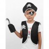 Yeahdor Costume Pirate Enfant Déguisement Pirate Matelot Garçon Accessoires Crochet & Cache-Oeil Bourse Boucle doreille Or H