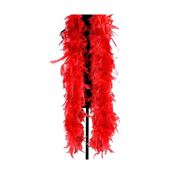 Katutude Guirlande à Plumes, 2m Boas de Plumes Decoration, Écharpe en Plume Colorées Accessoire De Déguisement, Boa Plumes De