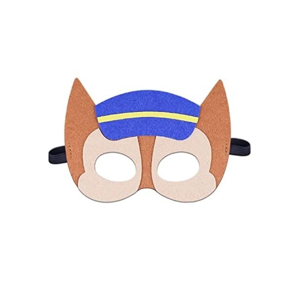 WEIESCIE Masque de Feutre, 5 Pièces Masque Animaux Enfant avec Corde Élastique, Masques de Cosplay pour Enfants, Convient pou