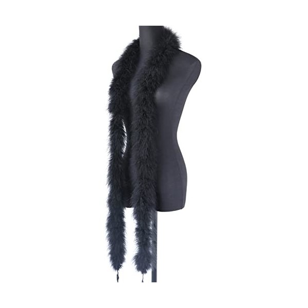 Surakey Boa à Plumes 2m, Boa à Plumes Artificielles, Naturelle Plumes de Coq, Ruban Plume Coloré, Accessoires de Fête, Fêtes 