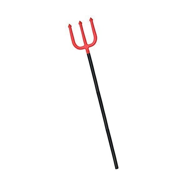 Robelli Grand 100cm Rouge Déguisement Halloween Devil Fourche À Main Accessoire