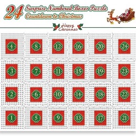 HappyGoLucky Calendrier de lavent Adulte 2023, Puzzle Adulte 1000 Pieces Idee Cadeau Noel pour Femme Homme Enfant Calendrier