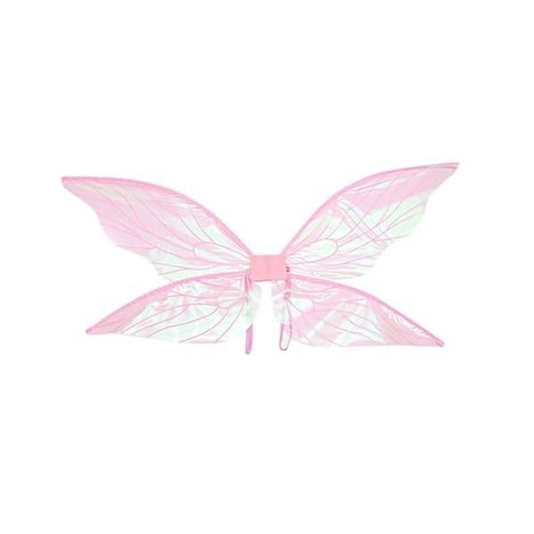 Surakey Ailes De Fée pour Adultes Et Enfants,Transparent Décoloré Ailes De Cigale, Ailes De Papillon Filles, Costumes Accesso