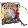 Jouet pour enfant Marvel Avengers Infinity War Statue Spiderman de fer daraignée PVC Figurine Modèle de collection Superhero