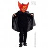 Widmann Cape Et Masque De Diable - Enfant - Accessoire Halloween - 5/7 Ans 110 à 122 cm 