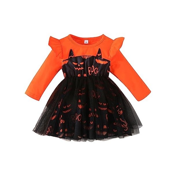 Xiaojiu DéGuisement Enfant Fille Déguisement Sorcière Enfant,Robe 8 Ans Robe De Princesse Fille 4 Ans Deguisement Halloween G