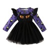 Xiaojiu DéGuisement Enfant Fille Déguisement Sorcière Enfant,Robe 8 Ans Robe De Princesse Fille 4 Ans Deguisement Halloween G