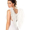 Boland 52798 - Ailes de plumes ange, taille 50 x 50 cm, blanc, Cupidon, messager céleste, accessoire, enfant Jésus, déguiseme