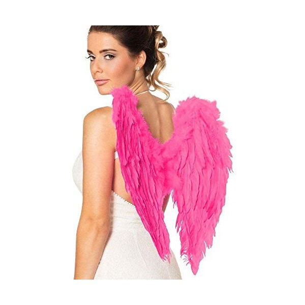 Boland 52798 - Ailes de plumes ange, taille 50 x 50 cm, blanc, Cupidon, messager céleste, accessoire, enfant Jésus, déguiseme