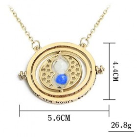 Collier avec pendentif en forme de sablier, accessoire pour collection de cadeaux,déguisement de cosplay magique,Cadeaux pour