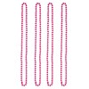 NAUZE Lot de 4 colliers de perles multicolores fluorescentes des années 80 - Accessoires de déguisement des années 80 rose r
