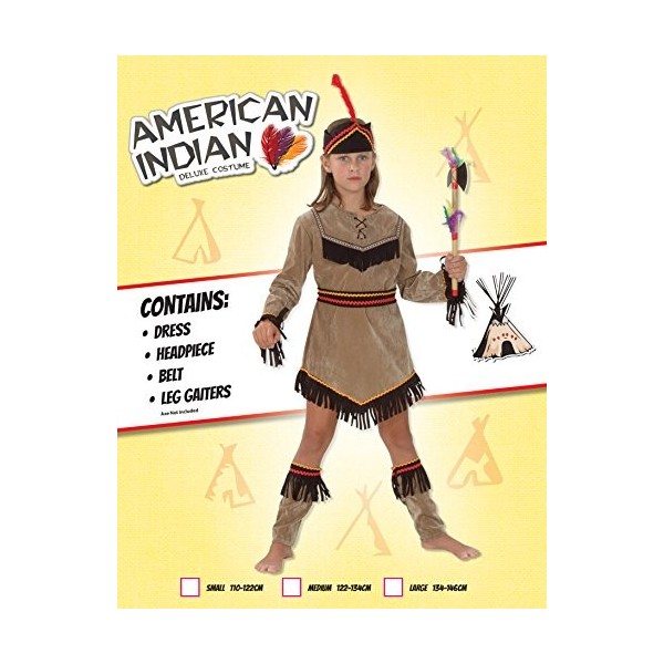 Fancy Me pour Enfants Garçons ou Filles Amérindien Indien Rouge Journée Mondiale du Livre Semaine Américain Costume Déguiseme