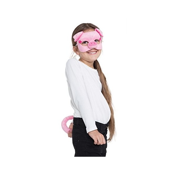 Bristol Novelty DS194 Kit dAccessoires de Cochon avec Masque et Queue pour Enfant