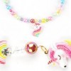 TSLRSA- 5 Pcs Ensemble de bijoux pour enfants,ensemble de collier de perles pour filles,collier de licorne pour enfants, brac