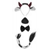 Bristol Novelty DS150 Lot dAccessoires de Vache avec Son, Taille Unique, Blanc/Noir