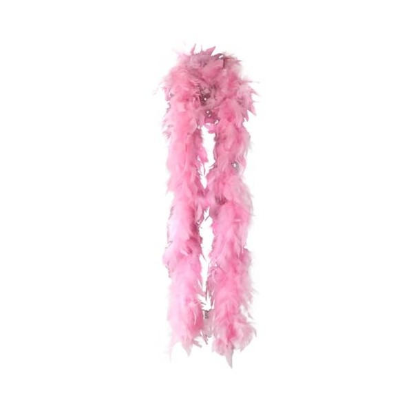 oAutoSjy Lot de 2 Boas à Plumes Multicolores,2 Mètres Boa en Plumes,Boa de Marabout Moelleux pour Travaux Manuels,Accessoires