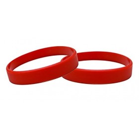 Bracelets en silicone et en caoutchouc - Accessoires de fête, Rot