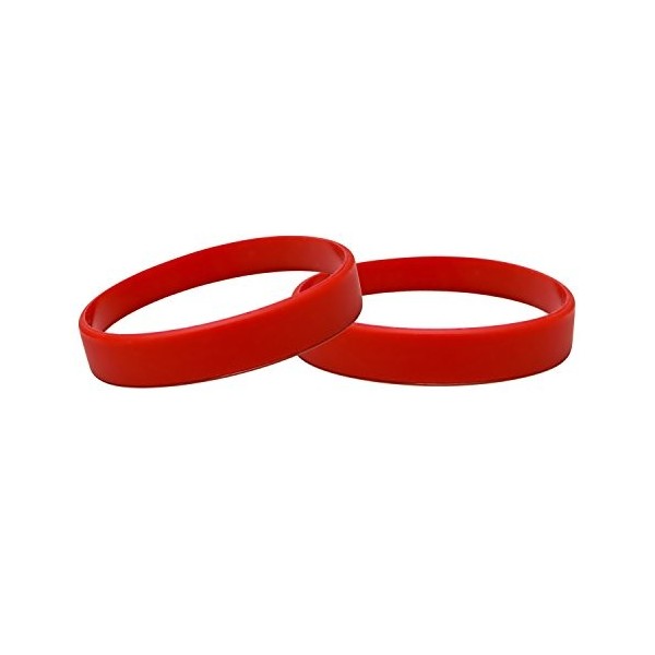 Bracelets en silicone et en caoutchouc - Accessoires de fête, Rot