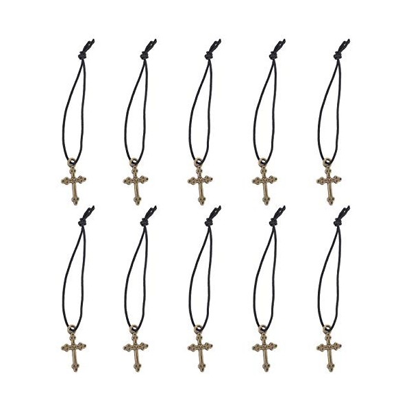 Toyvian 10 Pièces Collier Décor Pendentif Jeu Accessoire pour Robe Poupée Dressing Vêtements Croisés Accessoires Délicats Jus