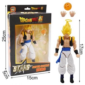BSNRDX 17 CM Figurine Super FigurineStars - Super Saiyan GogetaKit De Modèle Maquette Figurine articulée Avec accessoires 