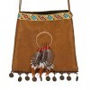 Boland 44144 - Sac à main Indienne, taille env. 21 cm, sac à bandoulière, squaw, Marron, Carnaval, Halloween, Fête de thème, 