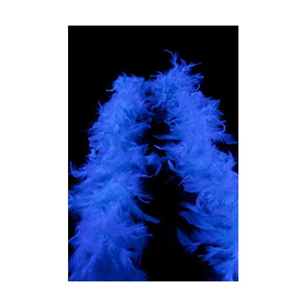 UV FLOOR - Boa En Plumes Fluo - Qualité Premium - Accessoire Fluorescent - Fête - Déguisement - 1m80 - Rose Fluo