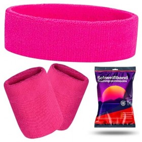 TK Gruppe Timo Klingler Set 3 en 1 Rose avec Bandeau - comme Accessoire de Costume de mulet pour Le Carnaval et Le Mardi Gras