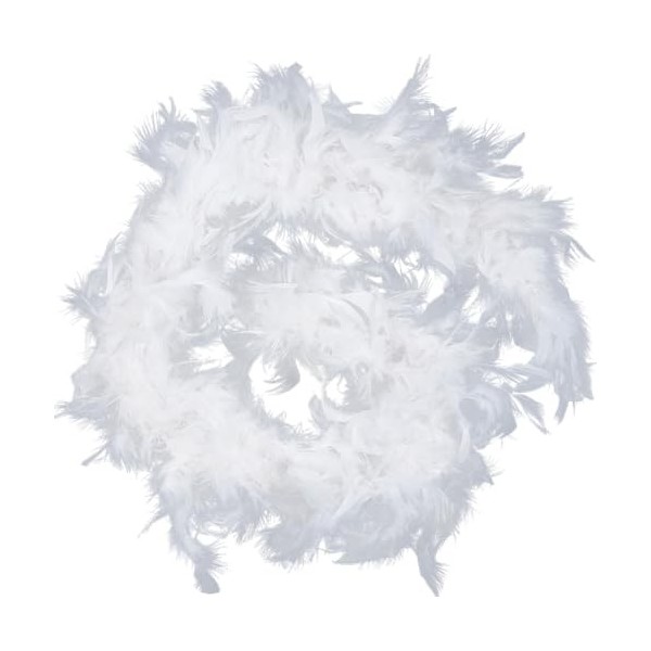 GORGECRAFT Boas de Plumes de 210 cm de Long Chandelle Plumes de Dinde Mardi Gras Boa Moelleux pour Idées de Fête Preppy Maria