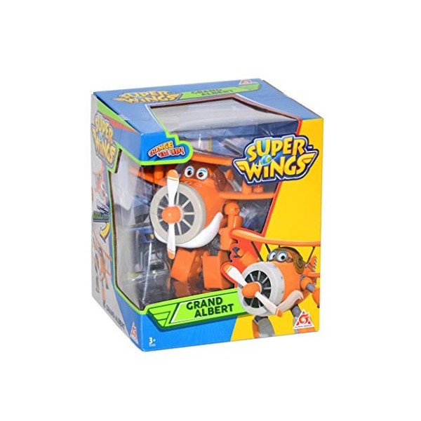 Super Wings- Series 1 Avion Personnage et Robot Transformable du Dessin Animé Jouet Enfant 3 Ans et +, Unique, YW710260, Figu