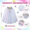 Cape de Princesse Colorée Cape de Costume à Paillettes Cape de Princesse Magique Cape de Fée Cape Féerique Cape de Cosplay po