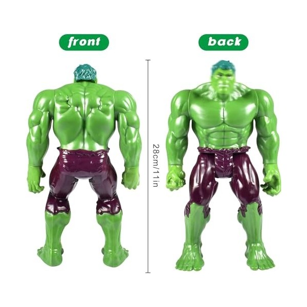 FGen Figurine De Hulk, Figurine De Hulk, Grand Jouet De 30 Cm Hulk,Cadeau danniversaire De NoëL pour Enfants, pour Tous Les 
