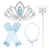 JerrisApparel Filles Princesse Déguisement Accessoires Cadeau pour Enfants Taille Unique, Bleu 1 