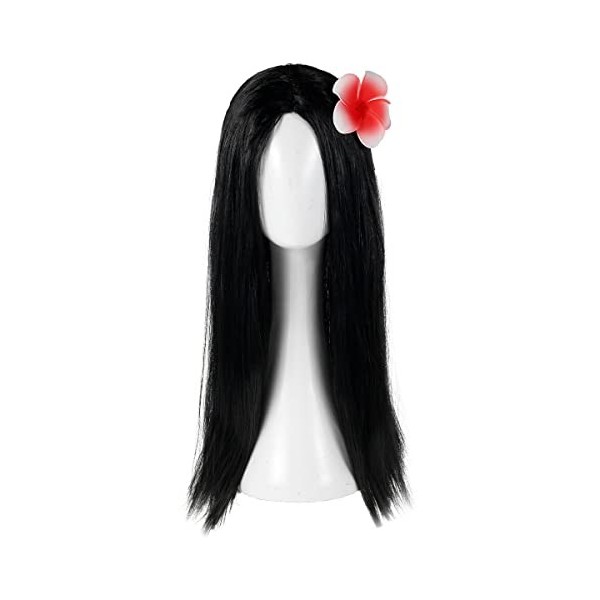 Perruque Mirabel Enfants Encanto Mirabel Deguisement Mirabel Fille Perruque Isabella Cheveux Synthétiques Noir Cheveux Longs 