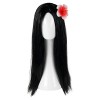 Perruque Mirabel Enfants Encanto Mirabel Deguisement Mirabel Fille Perruque Isabella Cheveux Synthétiques Noir Cheveux Longs 