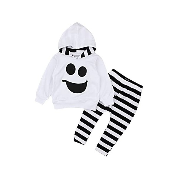 Allbestop Costume Halloween Bebe Déguisement Fantôme Enfant,Accessoires Années 80 Deguisement 3 Ans Body Manche Longue Bebe G