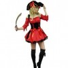 Yummy Bee - Épée Pirate - Sabre Pirate - Accessoire Deguisement - Jouet en Plastique Noir Argente - Adulte Femme Costume