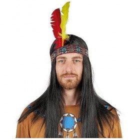 Générique Accessoire de déguisement Bandeau Indien ou Indienne Multicolore x1 REF/18640