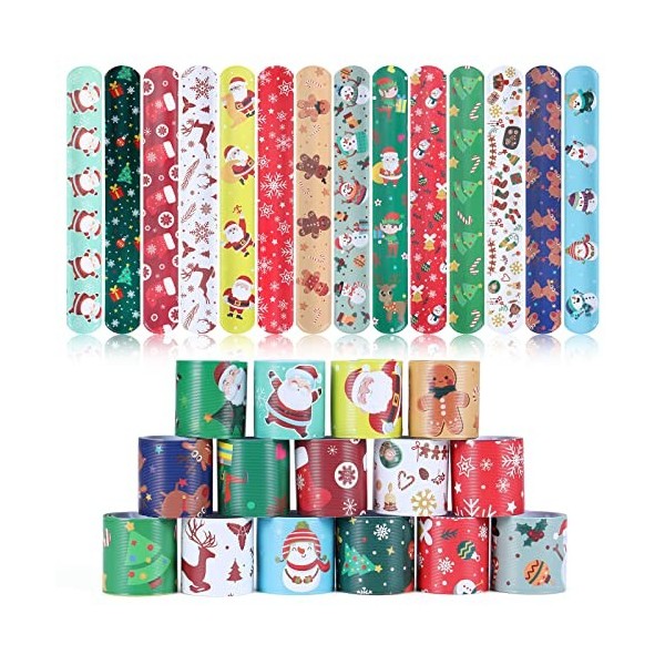 yumcute Lot de 24 bracelets à clip pour enfants, accessoires de fête, fournitures pour enfants, cadeaux et sacs de fête denf