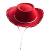 Yinguo Déguisement 1 pièce pour accessoires pour enfants - Chapeau de cowboy rouge - Casquette de baseball en jean pour tout-