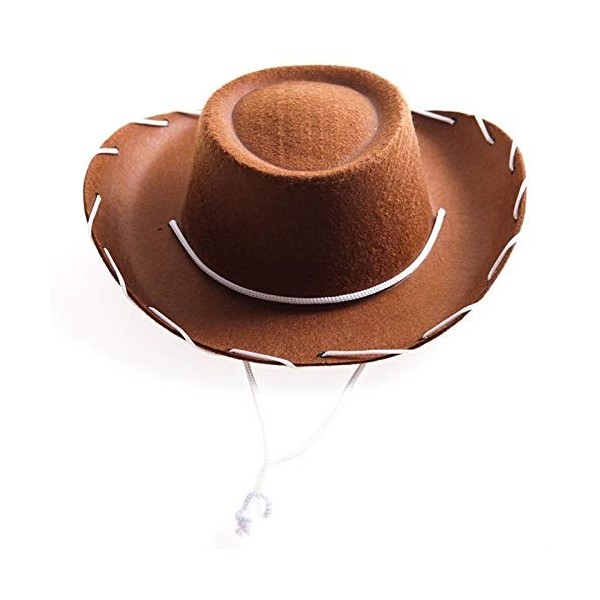 Yinguo Déguisement 1 pièce pour accessoires pour enfants - Chapeau de cowboy rouge - Casquette de baseball en jean pour tout-