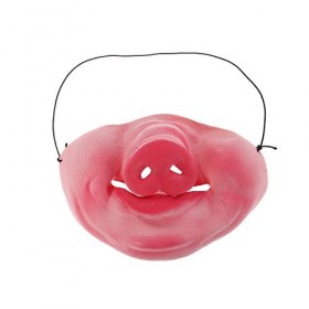 STOBOK Halloween Demi-Masque Masque En Latex Masque Costume Accessoire Drôle Masque Pour Cosplay Halloween Mascarade Parti C