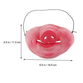 STOBOK Halloween Demi-Masque Masque En Latex Masque Costume Accessoire Drôle Masque Pour Cosplay Halloween Mascarade Parti C