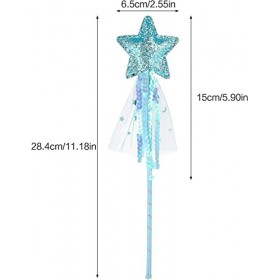 Baguette Étoile,Baguette de Princesse 3 Pièces Baguette de Fée Baguette Étoile Pailleté Bâton de Fée de Performance pour Fill