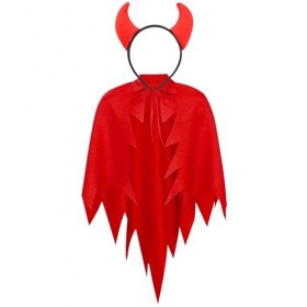 Déguisement de Diable, Costume Halloween Diable Femme, Oreilles de Diable, pour Fête Halloween Carnaval Ornement Accessoire E