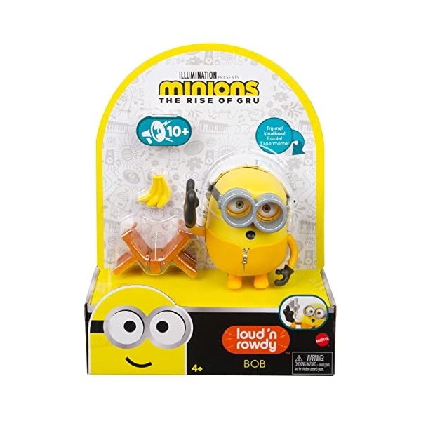 Minions figurine daction Stuart sonore de 9 cm, jouet pour enfant, GMF04